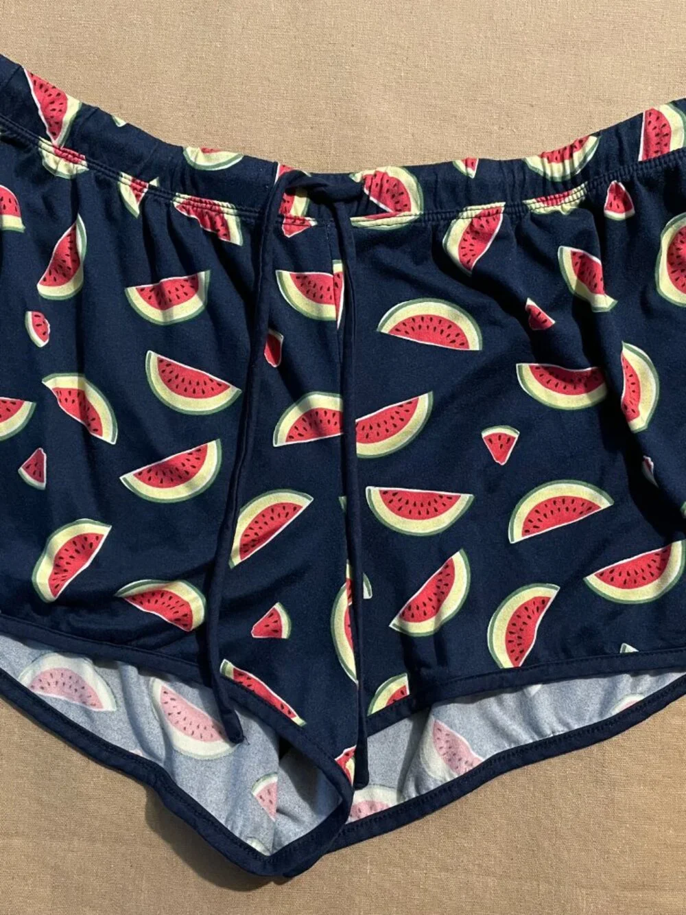 Kate Spade Watermelon Two Piece Pajama Set Size Large Jersey Knit Cozy Travel